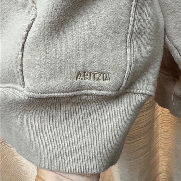 NWOT Aritzia Hoodie Boyfriend Sweatshirt Mauve L - Picture 8 of 10